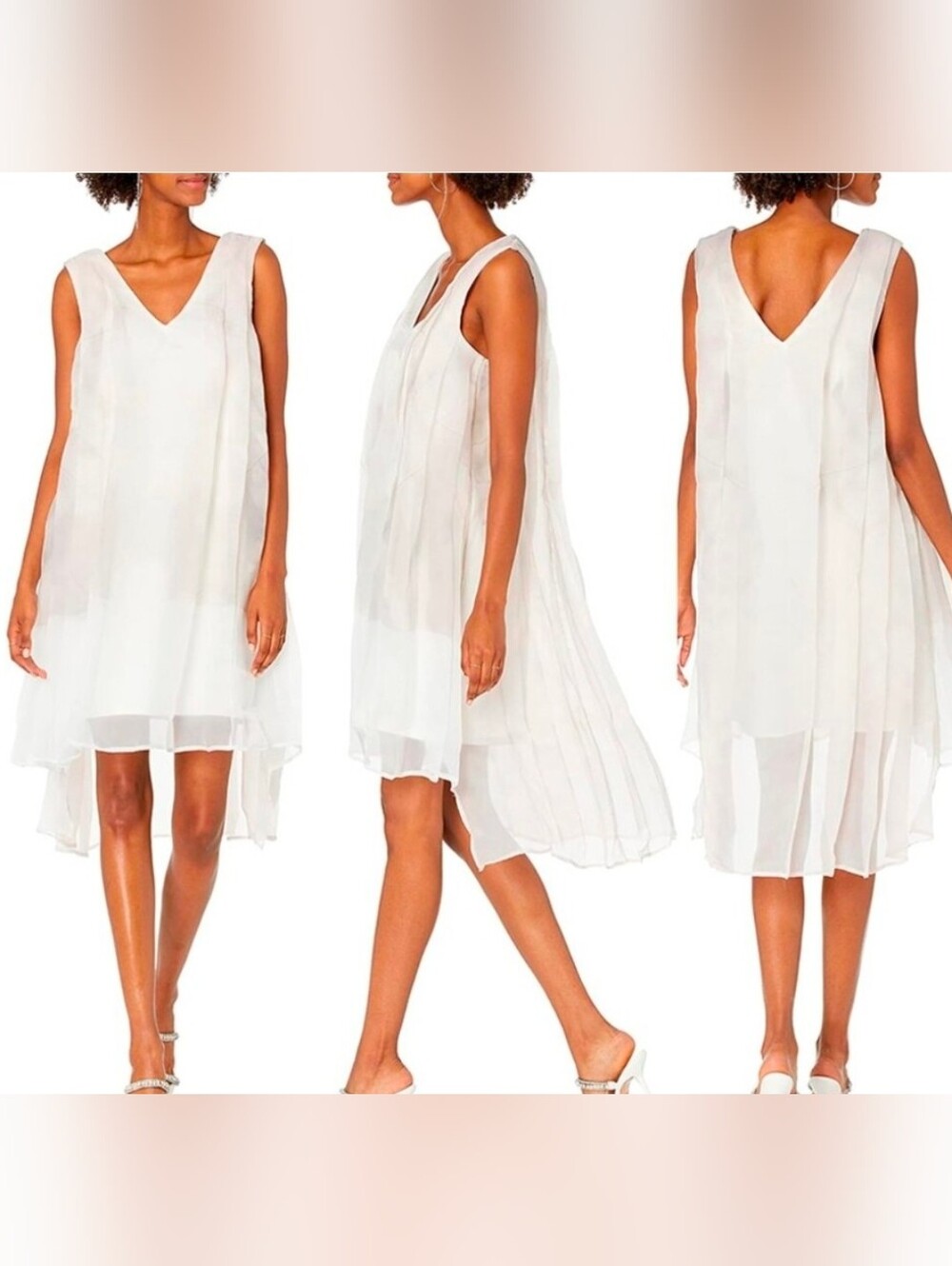 Making the Cut NEW Designer Pale Pink Modern Wedding Collection Dress Si…